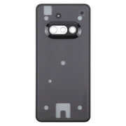 For Nothing Phone 3a A059 Glass Battery Back Cover with Camera Frame(Black)