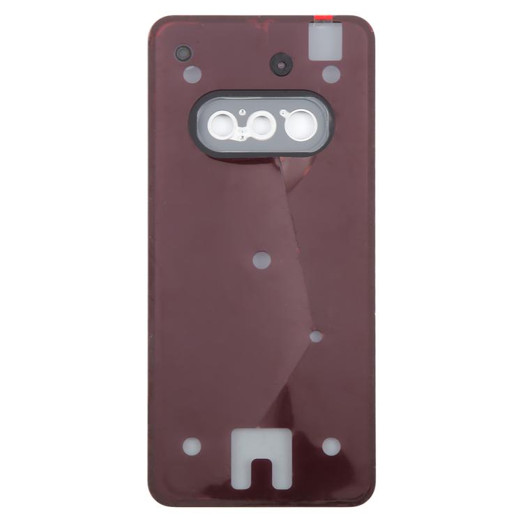 For Nothing Phone 3a A059 Glass Battery Back Cover with Camera Frame(Black)