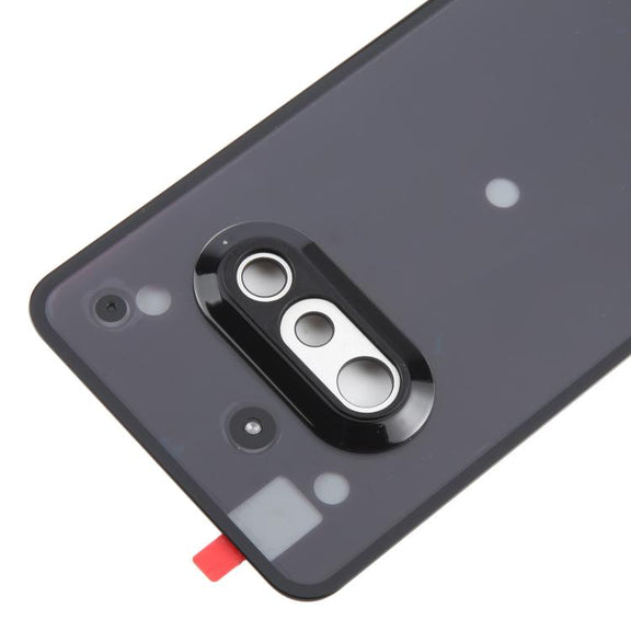 For Nothing Phone 3a A059 Glass Battery Back Cover with Camera Frame(Black)