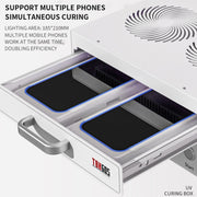 TBK 605 100W Mini UV Curing Lamp Box 48 LEDs Curved Surface Screen UV Curing Box, UK Plug