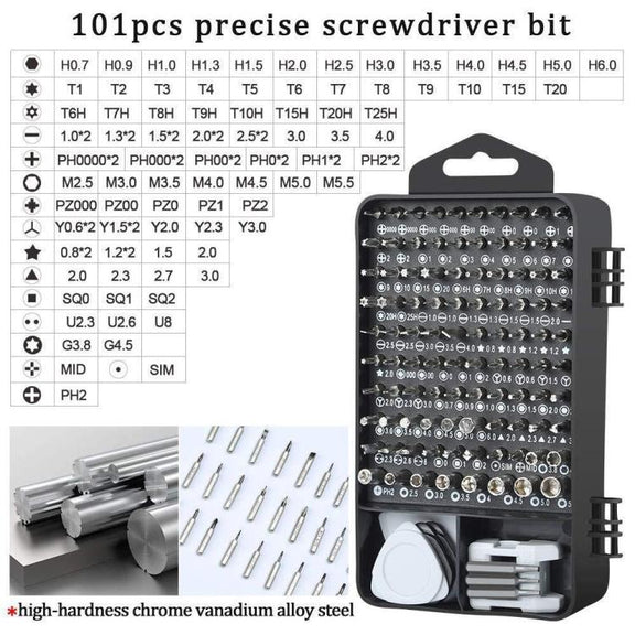 122 in 1 Precision Magnetic Screwdriver Kit (Blue)