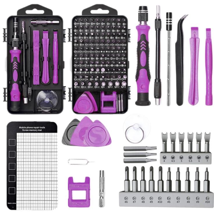 122 in 1 Precision Magnetic Screwdriver Kit (Purple) - Screwdriver Set by PMC TechLife | Online Shopping South Africa | PMC TechLife | Buy Now Pay Later Mobicred