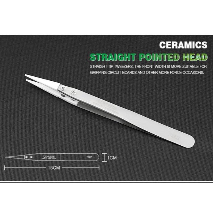BAKU BA-I7-72MZ Stainless Steel Straight Tweezers - free shipping - PMC Jewellery - Order now!