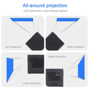 C80 DLP portable HD Projector 120-inch Giant Screen Projector Blu-ray 4K, Android 7.1.2, 2GB + 16GB AU Plug
