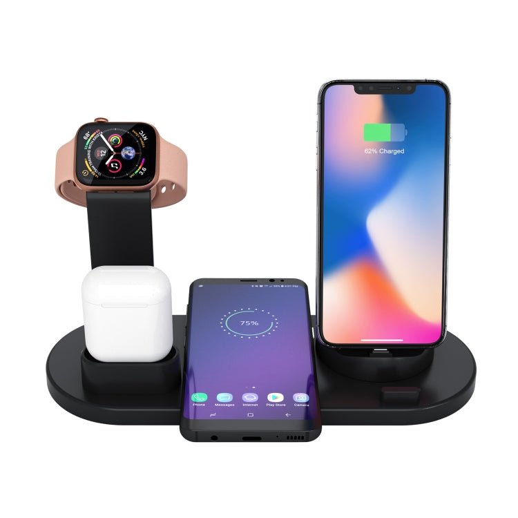 HQ-UD15 Rotatable Wireless Charging Base with Stand for Phones / iWatches / AirPods (White) - Multifunction Charger by PMC TechLife | Online Shopping South Africa | PMC TechLife