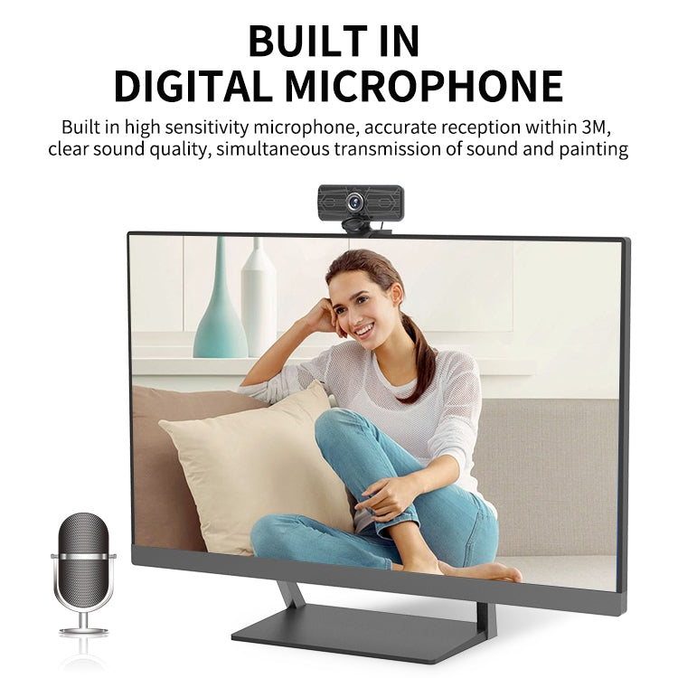 Gsou T16s 1080P HD Webcam with Cover Built-in Microphone for Online Classes Broadcast Conference Video - free shipping - PMC Jewellery - Order now!