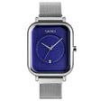 SKMEI 9207 Fashion Creative Simple Watch Men Magnetic Buckle Mesh Belt Steel Belt Couple Quartz Watch(Silver Blue) - free shipping - PMC TechLife - Order now!