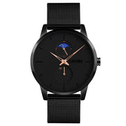 Skmei 9208 Men Quartz Watch Casual Simple Business Sports Watch for Men(Rose Gold)