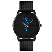 Skmei 9208 Men Quartz Watch Casual Simple Business Sports Watch for Men(Blue)