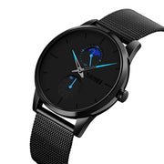 Skmei 9208 Men Quartz Watch Casual Simple Business Sports Watch for Men(Blue)