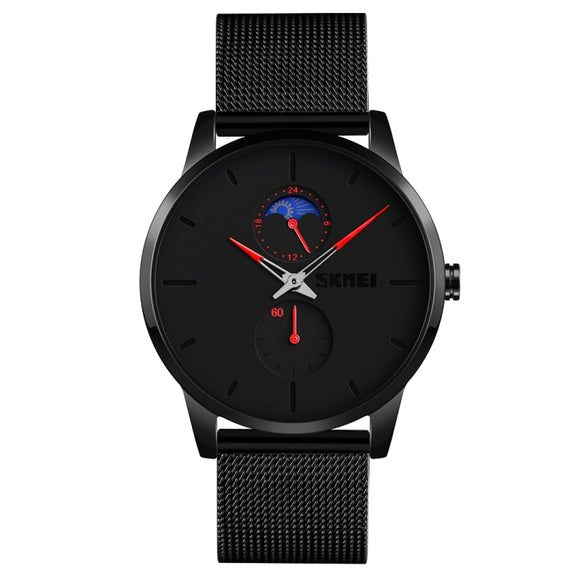Skmei 9208 Men Quartz Watch Casual Simple Business Sports Watch for Men(Red)