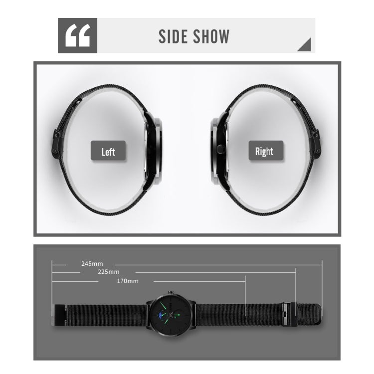 Skmei 9208 Men Quartz Watch Casual Simple Business Sports Watch for Men(White)