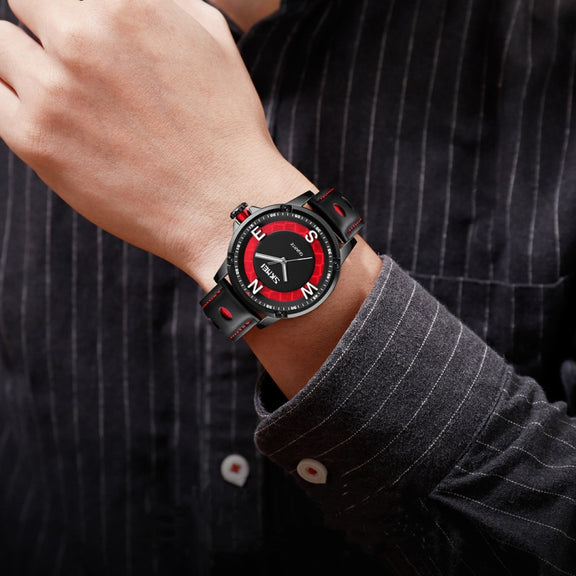 SKMEI 9211 Fashion Sports Stereo Dial Luminous Pointer Creative Watch Business Trend Men Quartz Watch(Blue)