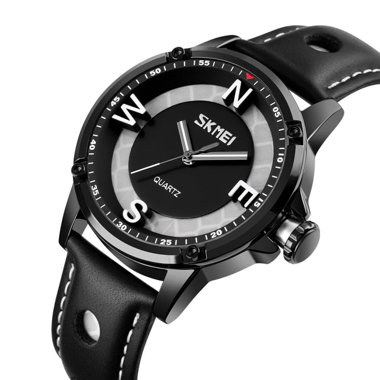 SKMEI 9211 Fashion Sports Stereo Dial Luminous Pointer Creative Watch Business Trend Men Quartz Watch(Black) - free shipping - PMC TechLife - Order now!
