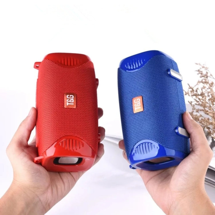 T&G TG532 10W Wireless Bluetooth Speaker Water-resistant Portable Outdoor Mini Column Box Loudspeaker with FM Radio(Blue)