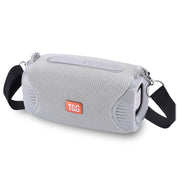 T&G TG532 10W Wireless Bluetooth Speaker Water-resistant Portable Outdoor Mini Column Box Loudspeaker with FM Radio(Gray)