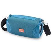 T&G TG532 10W Wireless Bluetooth Speaker Water-resistant Portable Outdoor Mini Column Box Loudspeaker with FM Radio(Green)