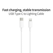 XJ-58 PD 18W USB-C / Type-C to 8 Pin Flash Charging Data Cable, Cable Length: 1m