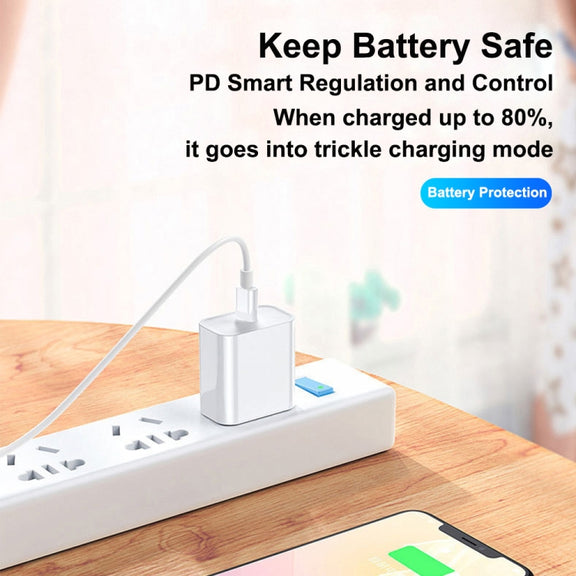 XJ-58 PD 18W USB-C / Type-C to 8 Pin Flash Charging Data Cable, Cable Length: 1m