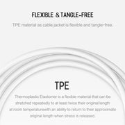 XJ-58 PD 18W USB-C / Type-C to 8 Pin Flash Charging Data Cable, Cable Length: 1m