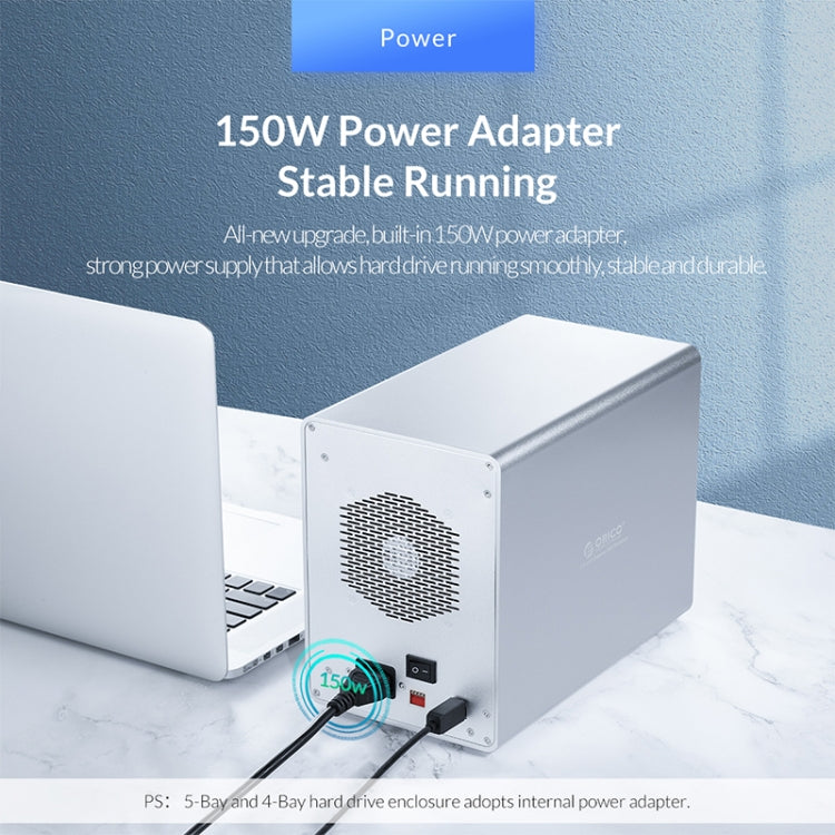 ORICO 9548RU3-BK 3.5-Inch External Hard Drive Enclosure with RAID - HDD Enclosure by ORICO | Online Shopping South Africa | PMC TechLife | Buy Now Pay Later Mobicred