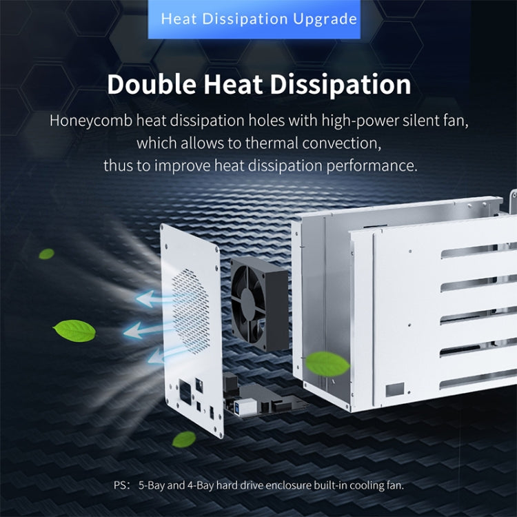 ORICO 9548RU3-BK 3.5-Inch External Hard Drive Enclosure with RAID - HDD Enclosure by ORICO | Online Shopping South Africa | PMC TechLife | Buy Now Pay Later Mobicred