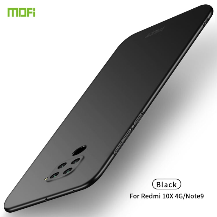 For Xiaomi Redmi 10X 4G MOFI Frosted PC Ultra-thin Hard Case(Black) - Xiaomi Cases by MOFI | Online Shopping South Africa | PMC TechLife | Buy Now Pay Later Mobicred