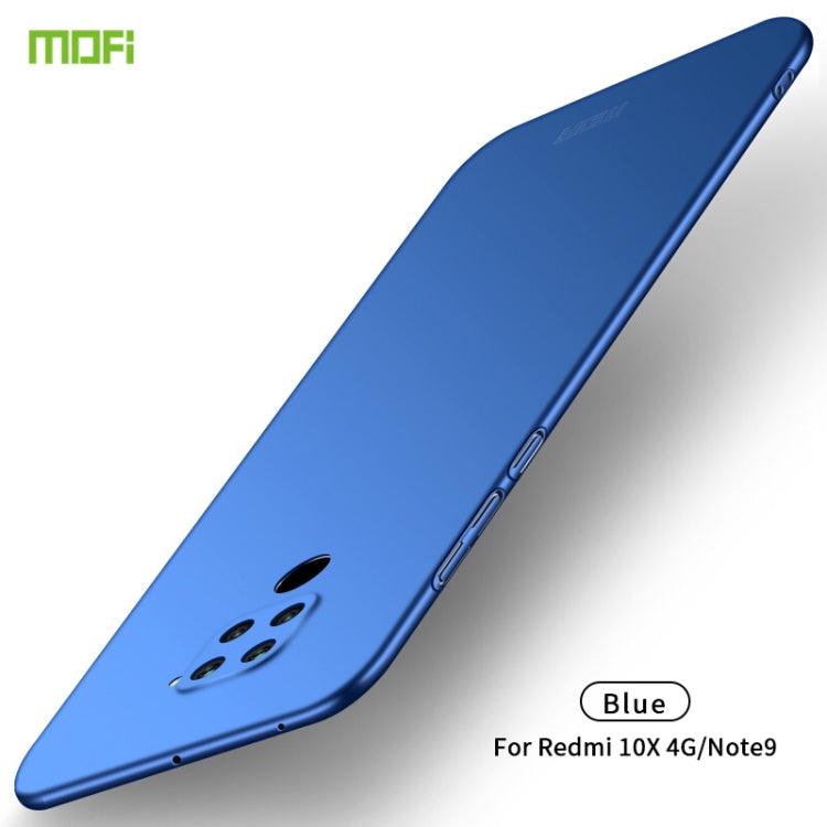 For Xiaomi Redmi 10X 4G MOFI Frosted PC Ultra-thin Hard Case(Blue) - Xiaomi Cases by MOFI | Online Shopping South Africa | PMC TechLife | Buy Now Pay Later Mobicred
