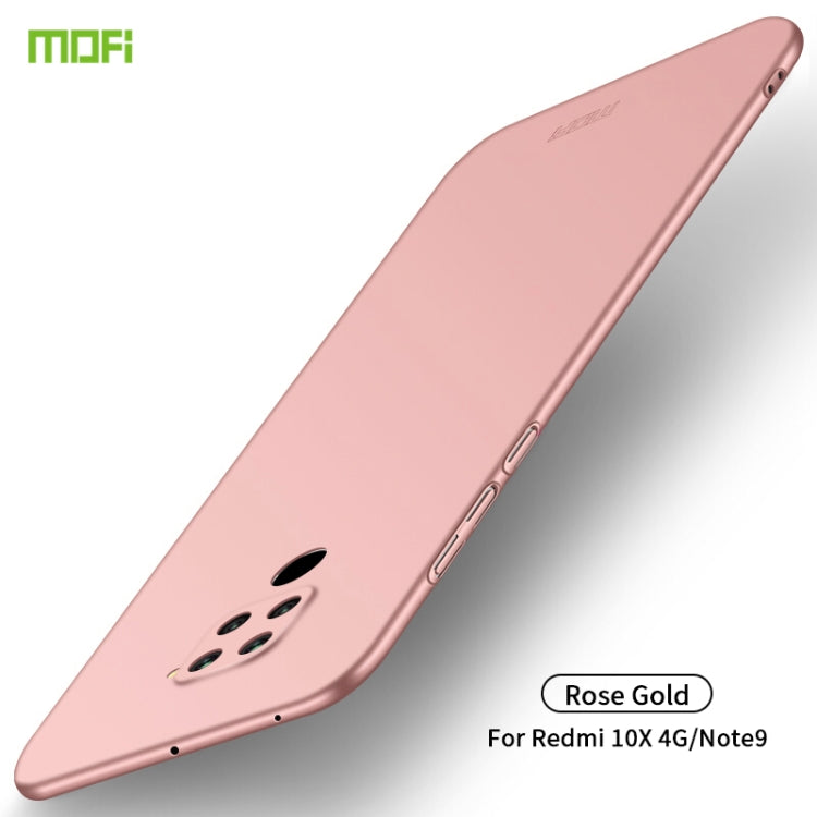 For Xiaomi Redmi 10X 4G MOFI Frosted PC Ultra-thin Hard Case(Rose gold) - Xiaomi Cases by MOFI | Online Shopping South Africa | PMC TechLife