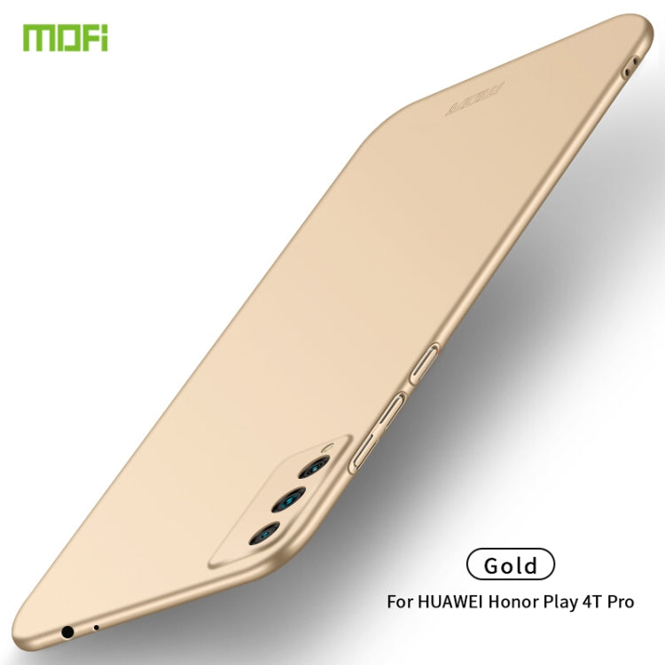 For Huawei Honor Play 4T Pro MOFI Frosted PC Ultra-thin Hard Case(Gold) - Honor Cases by MOFI | Online Shopping South Africa | PMC TechLife