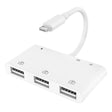 ZS-S1852 6 in 1 3 USB Female to 8 Pin Male OTG Camera Card Reader Adapter with SD & TF Card & 8 Pin Charging Interface, Support All iOS System - Converter & Adapter by PMC TechLife | Online Shopping South Africa | PMC TechLife | Buy Now Pay Later Mobicred