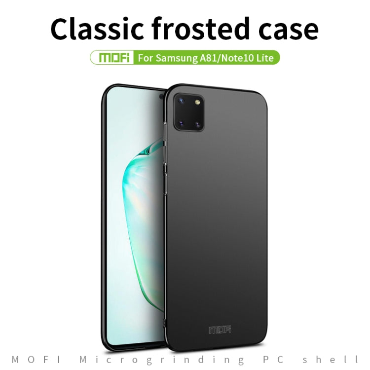 For Samsung Galaxy A81/Note10Lite MOFI Frosted PC Ultra-thin Hard C(Rose gold)