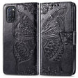 For OPPO A52/A72/A92 Butterfly Love Flower Embossed Horizontal Flip Leather Case with Bracket / Card Slot / Wallet / Lanyard(Black) - OPPO Cases by PMC TechLife | Online Shopping South Africa | PMC TechLife | Buy Now Pay Later Mobicred
