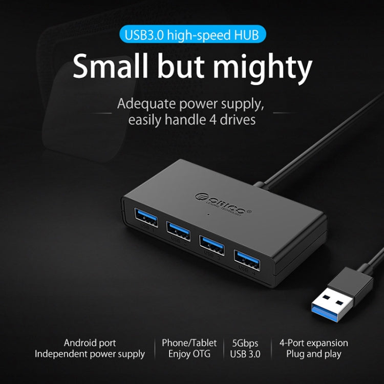 ORICO G11-H4-U3-100-BK 4 Ports USB 3.0 HUB - free shipping - PMC Jewellery - Order now!