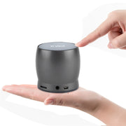 EWA A150 Portable Mini Bluetooth Speaker Wireless Hifi Stereo Strong Bass Music Boom Box Metal Subwoofer, Support Micro SD Card & 3.5mm AUX(Black Gray)