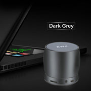 EWA A150 Portable Mini Bluetooth Speaker Wireless Hifi Stereo Strong Bass Music Boom Box Metal Subwoofer, Support Micro SD Card & 3.5mm AUX(Black Gray)