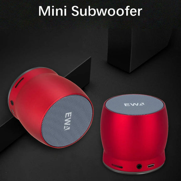 EWA A150 Portable Mini Bluetooth Speaker Wireless Hifi Stereo Strong Bass Music Boom Box Metal Subwoofer, Support Micro SD Card & 3.5mm AUX(Black Gray)