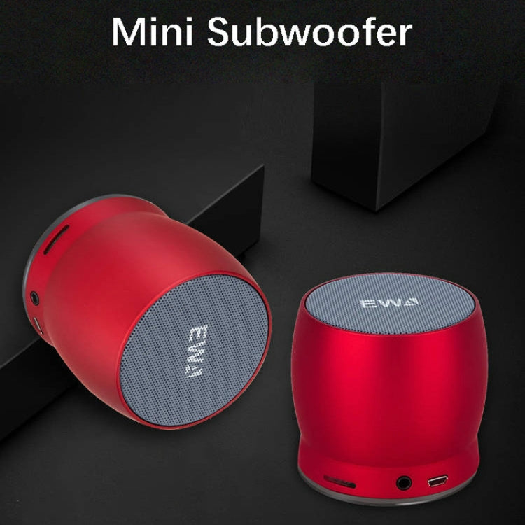 EWA A150 Portable Mini Bluetooth Speaker Wireless Hifi Stereo Strong Bass Music Boom Box Metal Subwoofer, Support Micro SD Card & 3.5mm AUX(Black Gray)