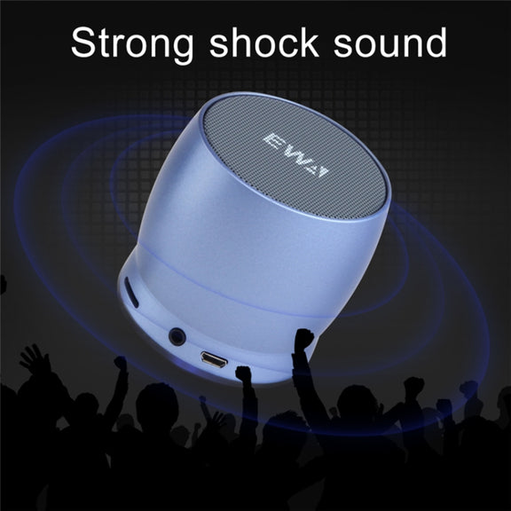 EWA A150 Portable Mini Bluetooth Speaker Wireless Hifi Stereo Strong Bass Music Boom Box Metal Subwoofer, Support Micro SD Card & 3.5mm AUX(Rose Gold)