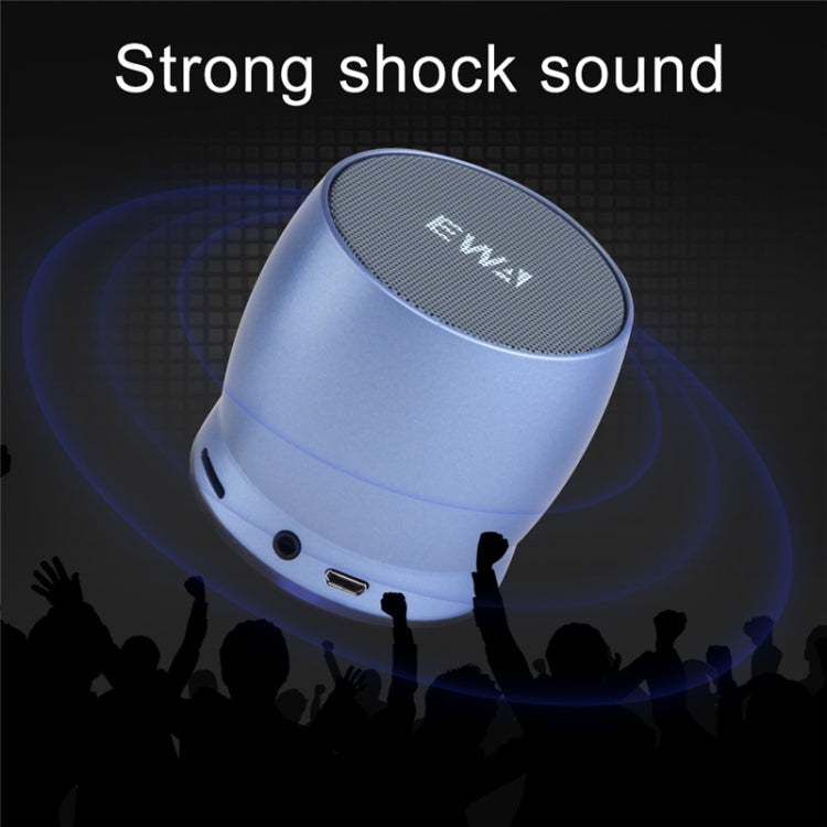EWA A150 Portable Mini Bluetooth Speaker Wireless Hifi Stereo Strong Bass Music Boom Box Metal Subwoofer, Support Micro SD Card & 3.5mm AUX(Rose Gold)