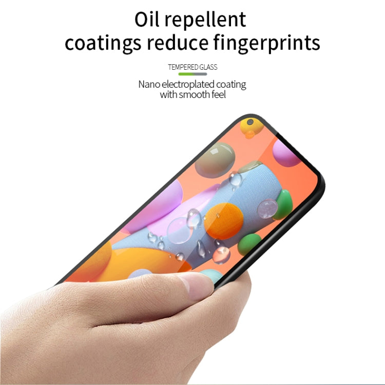 For Samsung Galaxy A11 / M11(EU) MOFI 9H 2.5D Full Screen Tempered Glass Film(Black) - Galaxy Tempered Glass by MOFI | Online Shopping South Africa | PMC TechLife | Buy Now Pay Later Mobicred