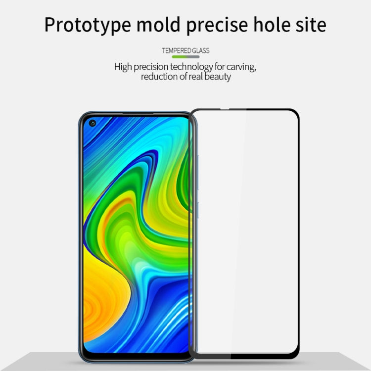 For Xiaomi RedMi 10X 4G MOFI 9H 2.5D Full Screen Tempered Glass Film(Black) -  by MOFI | Online Shopping South Africa | PMC TechLife | Buy Now Pay Later Mobicred