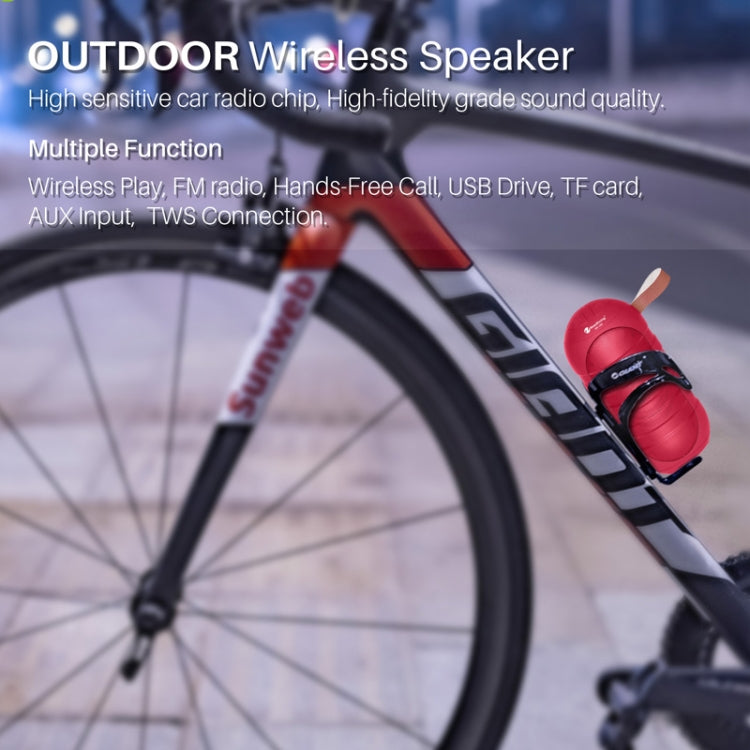 NewRixing NR-106 Mini Portable Stereo Bluetooth Speaker, Support Hands-free Calling & TF Card Slot & FM(Green)