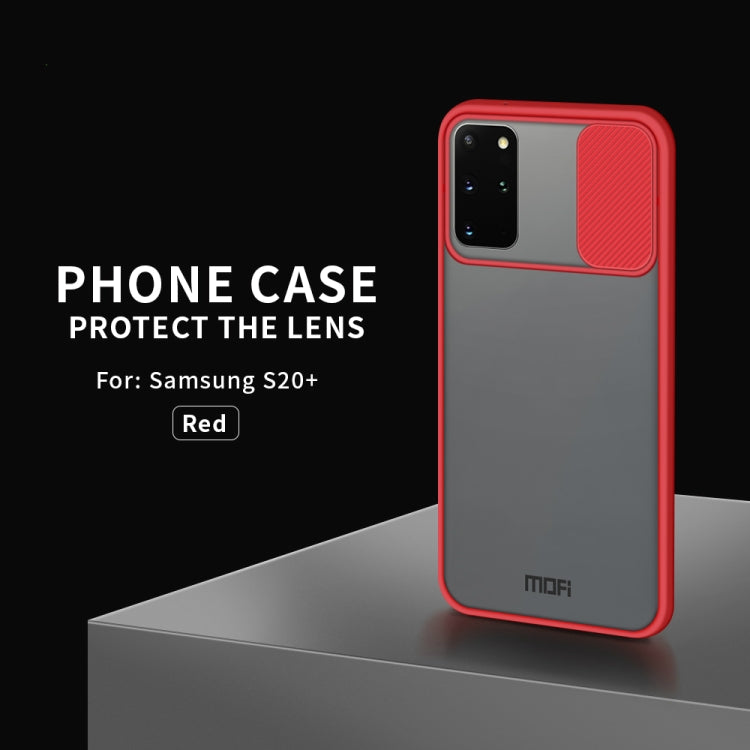 For Samsung Galaxy S20 Plus MOFI Xing Dun Series Translucent Frosted PC + TPU Privacy Anti-glare Shockproof All-inclusive Protective Case(Red) - Galaxy Phone Cases by MOFI | Online Shopping South Africa | PMC TechLife | Buy Now Pay Later Mobicred