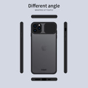 For iPhone 11 Pro MOFI Xing Dun Series Translucent Frosted PC + TPU Privacy Anti-glare Shockproof All-inclusive Protective Case(Red)
