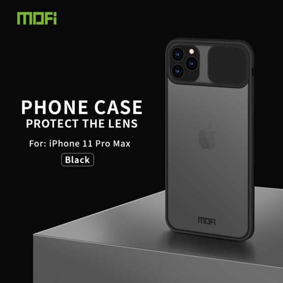 For iPhone 11 Pro Max MOFI Xing Dun Series Translucent Frosted PC + TPU Privacy Anti-glare Shockproof All-inclusive Protective Case(Black)