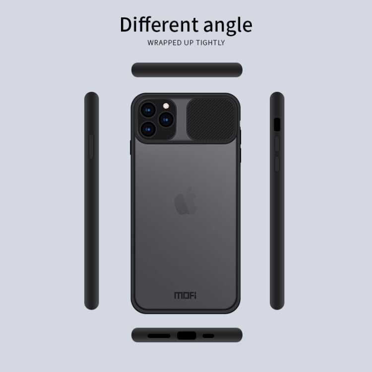 For iPhone 11 Pro Max MOFI Xing Dun Series Translucent Frosted PC + TPU Privacy Anti-glare Shockproof All-inclusive Protective Case(Black)
