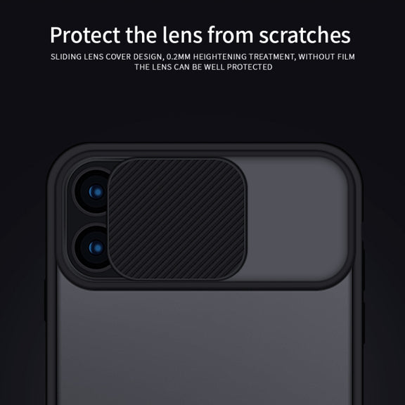 For iPhone 11 Pro Max MOFI Xing Dun Series Translucent Frosted PC + TPU Privacy Anti-glare Shockproof All-inclusive Protective Case(Red)