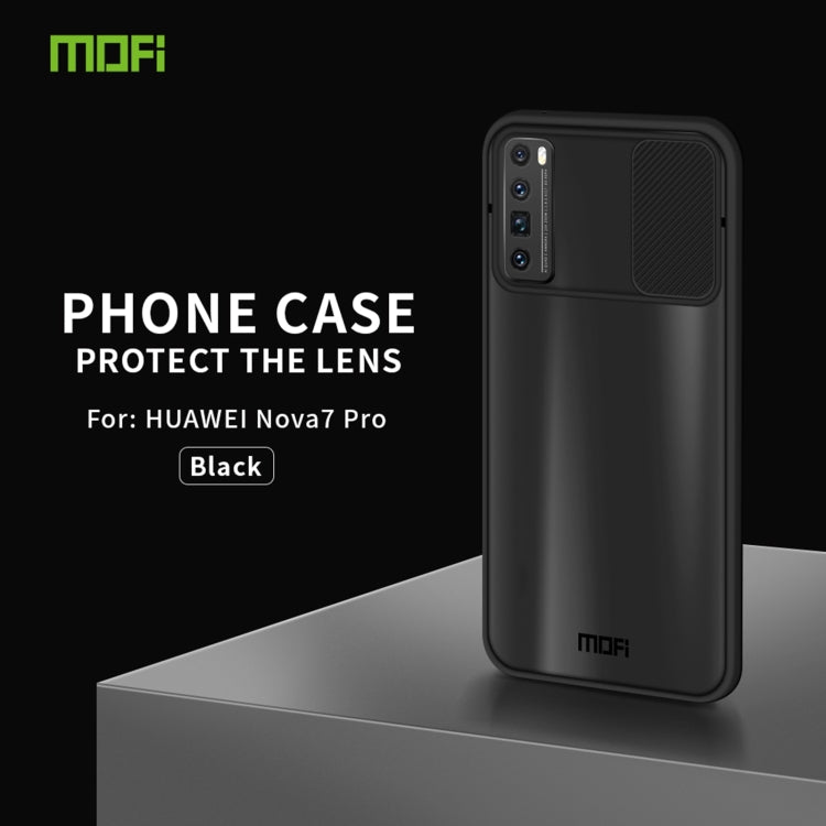 For Huawei nova 7 Pro MOFI Xing Dun Series PC + TPU Anti-peep Waterproof And Anti-drop All-inclusive Protective Shell, Translucent Frosted(Black) - free shipping - PMC TechLife - Order now!