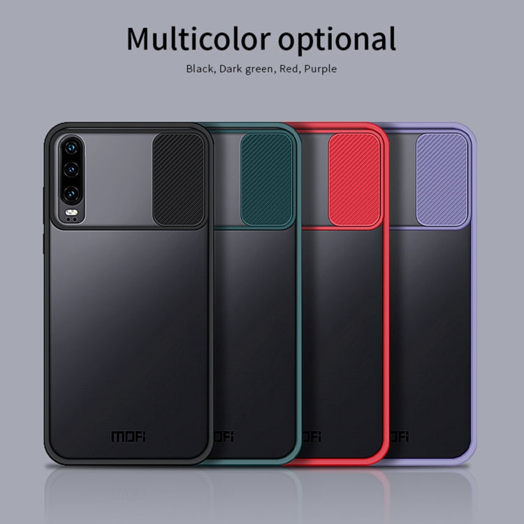 For Huawei P30 MOFI Xing Dun Series PC + TPU Anti-peep Waterproof And Anti-drop All-inclusive Protective Shell, Translucent Frosted(Red) - Huawei Cases by MOFI | Online Shopping South Africa | PMC TechLife | Buy Now Pay Later Mobicred